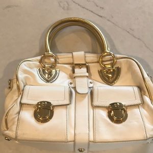 Used Marc Jacobs Venetia white gold bag